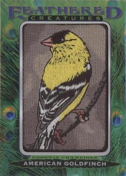 2021 Upper Deck Goodwin Champions - Feathered Creatures Manufactured Patches #FC-39 American Goldfinch Front