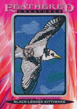 2021 Upper Deck Goodwin Champions - Feathered Creatures Manufactured Patches #FC-42 Black-Legged Kittiwake Front