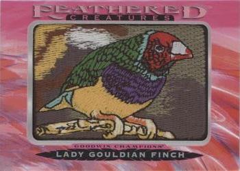 2021 Upper Deck Goodwin Champions - Feathered Creatures Manufactured Patches #FC-45 Lady Gouldian Finch Front