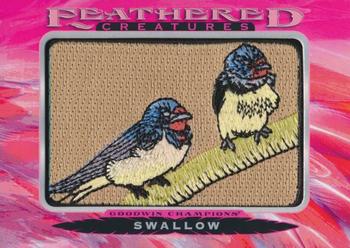 2021 Upper Deck Goodwin Champions - Feathered Creatures Manufactured Patches #FC-57 Swallow Front