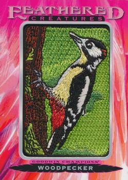 2021 Upper Deck Goodwin Champions - Feathered Creatures Manufactured Patches #FC-58 Woodpecker Front