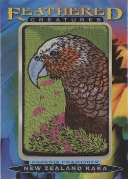2021 Upper Deck Goodwin Champions - Feathered Creatures Manufactured Patches #FC-63 New Zealand Kaka Front
