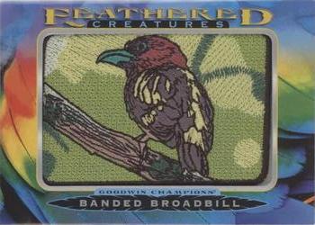 2021 Upper Deck Goodwin Champions - Feathered Creatures Manufactured Patches #FC-65 Banded Broadbill Front