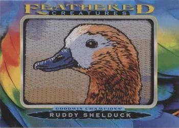 2021 Upper Deck Goodwin Champions - Feathered Creatures Manufactured Patches #FC-68 Ruddy Shelduck Front