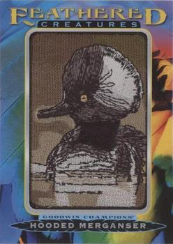 2021 Upper Deck Goodwin Champions - Feathered Creatures Manufactured Patches #FC-74 Hooded Merganser Front
