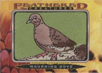 2021 Upper Deck Goodwin Champions - Feathered Creatures Manufactured Patches #FC-90 Mourning Dove Front