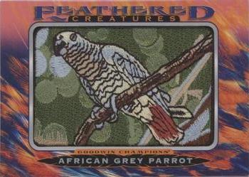 2021 Upper Deck Goodwin Champions - Feathered Creatures Manufactured Patches #FC-99 African Grey Parrot Front