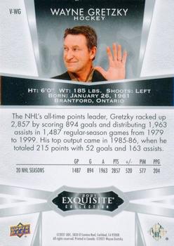 2021 Upper Deck Goodwin Champions - Exquisite Collection Veteran #V-WG Wayne Gretzky Back