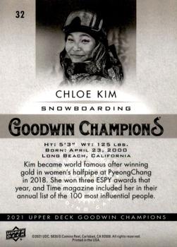 2021 Upper Deck Goodwin Champions - Platinum #32 Chloe Kim Back