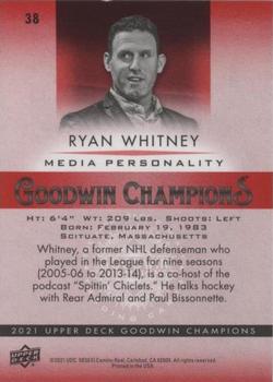 2021 Upper Deck Goodwin Champions - Platinum Red #38 Ryan Whitney Back