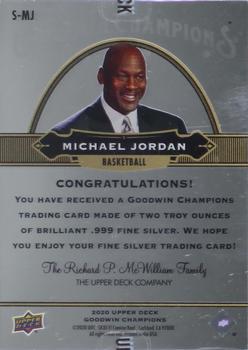 2021 Upper Deck Goodwin Champions - 2020 Upper Deck Goodwin Champions Update #S-MJ Michael Jordan Back
