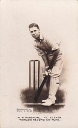 1923-24 Pals Periodicals Australian Sportsmen #NNO Bill Ponsford Front