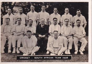 1938 Ardath Tobacco Company Photocards Group Z #158 South Africa Team 1935 Front