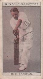 1933 B.D.V. Who's Who in Australian Sport #NNO Edgar Bennetts / Don Bradman Back
