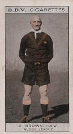 1933 B.D.V. Who's Who in Australian Sport #NNO Dave Brown / Father's Footsteps Front