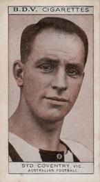 1933 B.D.V. Who's Who in Australian Sport #NNO Syd Coventry / Peter Pan Front