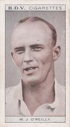 1933 B.D.V. Who's Who in Australian Sport #NNO Bill O’Reilly / Edward Tyson Front