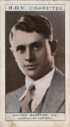 1933 B.D.V. Who's Who in Australian Sport #NNO Haydn Bunton / Godfrey Vockler Front