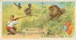1901 Wills's Sports of All Nations #1 Lion Hunt Front