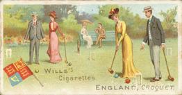 1901 Wills's Sports of All Nations #3 Croquet Front