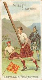 1901 Wills's Sports of All Nations #10 Tossing The Caber Front
