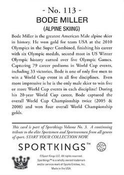 2022 Sportkings Volume 3 #113 Bode Miller Back