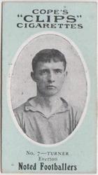 1910 Cope Brothers Noted Footballers #7 Robert Turner Front