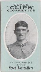 1910 Cope Brothers Noted Footballers #8 Robert Young Front