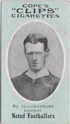 1910 Cope Brothers Noted Footballers #11 Bob Crawford Front