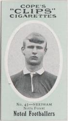1910 Cope Brothers Noted Footballers #43 George Needham Front