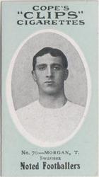 1910 Cope Brothers Noted Footballers #70 T. Morgan Front