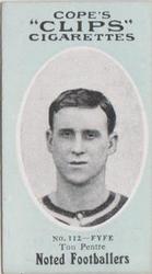 1910 Cope Brothers Noted Footballers #112 Fyfe Front