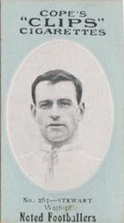 1910 Cope Brothers Noted Footballers #263 Alex Stewart Front