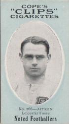 1910 Cope Brothers Noted Footballers #266 Andy Aitken Front