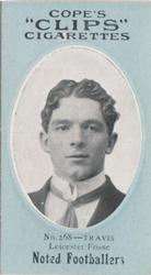 1910 Cope Brothers Noted Footballers #268 George Travers Front