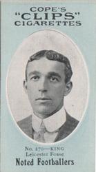 1910 Cope Brothers Noted Footballers #270 Edwin King Front