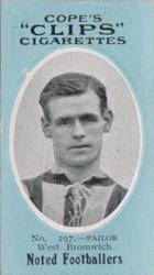 1910 Cope Brothers Noted Footballers #297 Bob Pailor Front