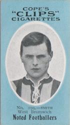 1910 Cope Brothers Noted Footballers #299 Joe Smith Front