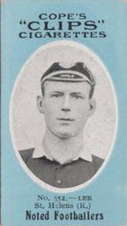 1910 Cope Brothers Noted Footballers #352 Frank Lee Front