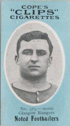 1910 Cope Brothers Noted Footballers #375 Billy Hogg Front