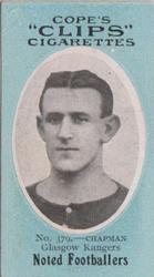 1910 Cope Brothers Noted Footballers #379 George Chapman Front