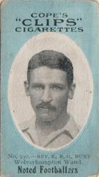 1910 Cope Brothers Noted Footballers #390 Kenneth Hunt Front