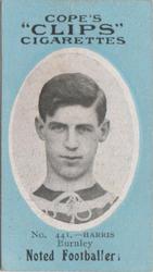 1910 Cope Brothers Noted Footballers #441 Jack Harris Front