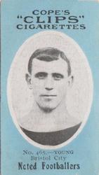 1910 Cope Brothers Noted Footballers #465 Bob Young Front