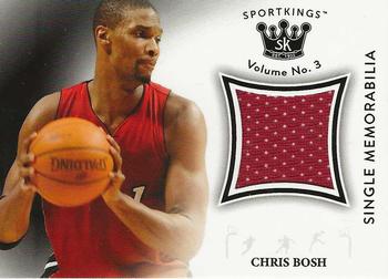 2022 Sportkings Volume 3 - Single Memorabilia Black #SM-CB Chris Bosh Front