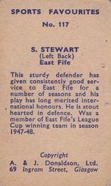 1948/53 A & J Donaldson Sports Favourites #117 Sammy Stewart Back