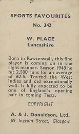 1948/53 A & J Donaldson Sports Favourites #342 Winston Place Back