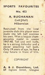 1948/53 A & J Donaldson Sports Favourites #453 Archie Buchanan Back