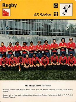 1977-80 Sportscaster Series 4 (UK) #04-22 AS Beziers Front