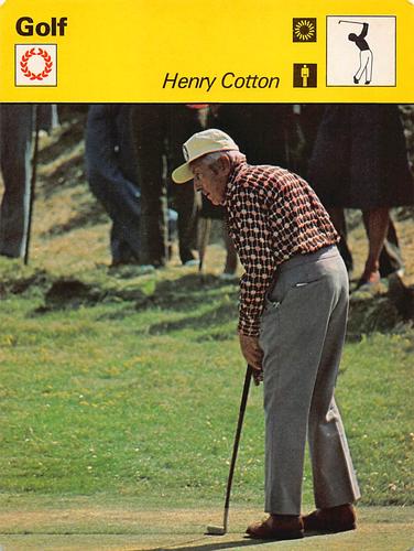 1977-80 Sportscaster Series 7 (UK) #07-15 Henry Cotton Front